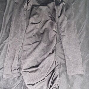 Solid black spliced up Shein dress worn once to try on